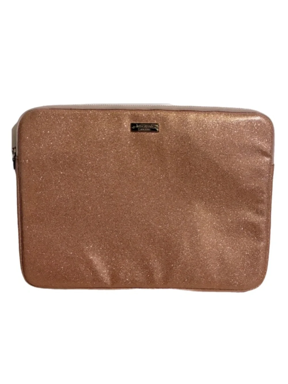Kate Spade Padded 13” Sleeve Laptop Tablet Bag Pouch Rose Gold Carrier Feminine